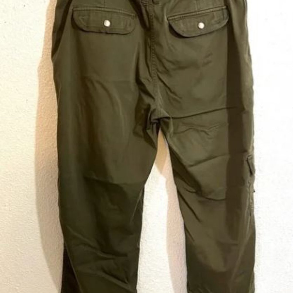 Chico's Cargo Cropped Pants Casual Wear Relax Fit Size 2/L-12